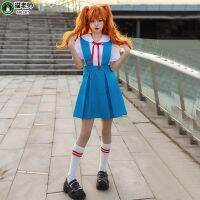 Neko วิกผมคอสเพลย์แต่งกายหญิงเต็มตัวสำหรับครู EVA นีออนเจเนซิส Evangelion Asuka อายะนะมิเรอิเครื่องแบบ