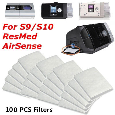 100Pcs S9/S10 CPAP Disposable Universal Replacement Filters for ResMed AirSense