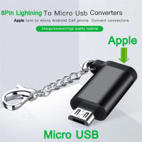 Micro USB Male Adapter To 8 Pin Lightning Female OTG Data Sync Converter Android Phone For Android Smartphone Tablet ect.