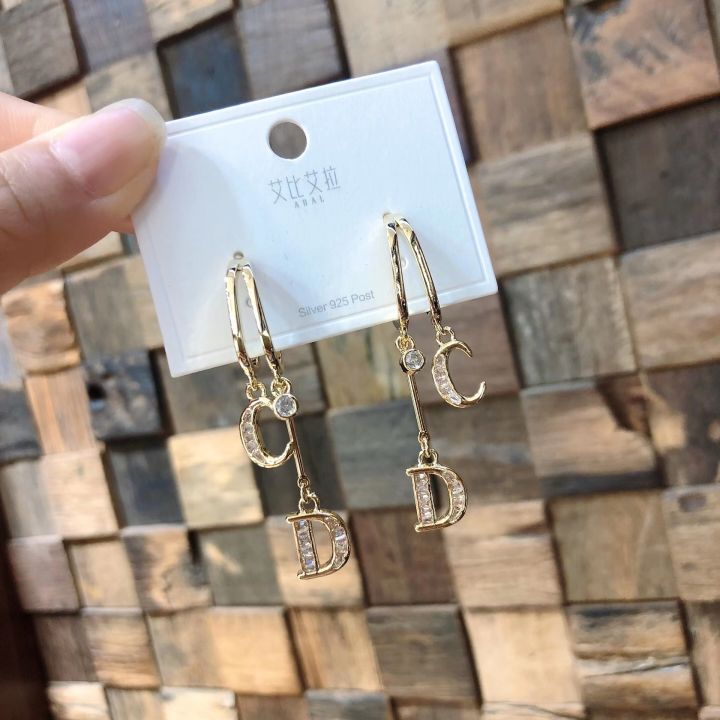 fashion-earrings-ต่างหูเงินแท้925-ต่างหู-ต่างหูเกาหลี-สินค้าใหม่