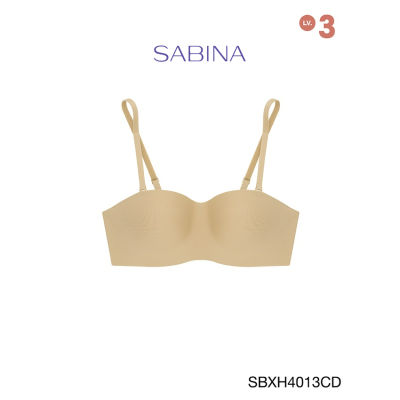 Sabina ซาบีน่า เสื้อชั้นใน มีโครง BODY BRA THE SERIES (เกาะอก) รุ่น Soft Doomm รหัส SBXH4013CD สีเนื้อเข้ม