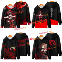 New Anime DATE A LIVE Tokisaki Kurumi Hoodie Japanese Mens Fashion Womens Loose 3D Printing Sweater Unisex Casual Long Sleeve Hooded Jacket Top Cosplay