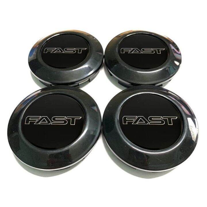 Auto parts 4pc 76mm/72mm FAST Logo Black Silver Car Modified Wheel Center Cover Rim Hub Cap