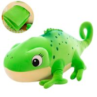 Pillow Blanket 2 In 1 Weird Stuff Plush Hugging Pillows Toy Soft Chameleon Blanket Cute Pet Animals Cushion Baby Kid Nap Blanket