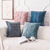 [FAZOZO Home Textile Store] หมอนผ้ากำมะหยี่ปลอกหมอนขนม45X45Solid สีสำหรับโซฟาออฟฟิศเอวตกแต่งบ้าน