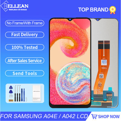 6.5นิ้วสำหรับ Samsung Galaxy A04E LCD Touch Panel Screen Digitizer A042จอแสดงผล A042F A042M ประกอบกับกรอบจัดส่งฟรี