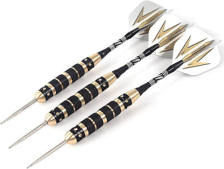 cuesoul-cuesoul-20-23-26-grams-steel-tip-darts-black-coating-brass-barrels-23-grams