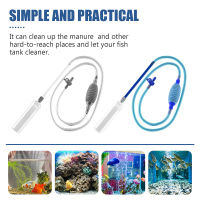 3.0m Fish Tank Water Changer Air Pump Cleaning Accessorie Handheld Aquarium Gravel Cleaner Vacuum Siphon Pump with Filter Nozzle