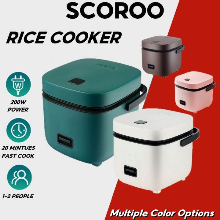 SCOROO Rice Cooker 1.2L Mini Rice Cooker Multi Function Rice Cooker