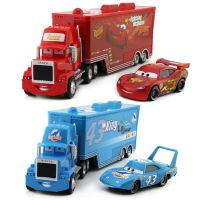 Lightning McQueen รถตู้คอนเทนเนอร์ลุง Mack95รถของเล่นโลหะผสมแข่งรถรวม