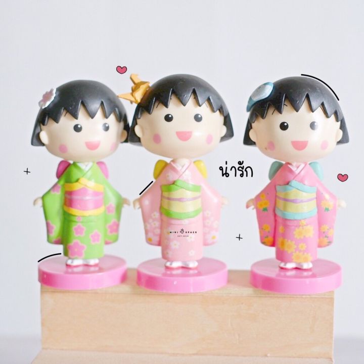 mini-girl-kimono-เด็กหญิงผมม้ามารูโกะ-ฟิกเกอร์จิ๋ว-โมเดลจิ๋ว-ตุ๊กตาตกแต่งบ้าน