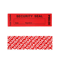 Red Adhesive labels Tamper Proof StickersSeals Warranty Void Seal Label sticker with Unique Serial Number High Security Label