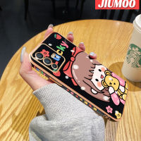 เคส JIUMOO สำหรับ Vivo V23 4G V23 5G S12 5G เคสการ์ตูนน่ารักผู้หญิงนิ่มนิ่มดีไซน์ใหม่เคสมือถือซิลิโคนเคสกันกระแทกขอบสี่เหลี่ยมฝาหลังเต็มตัวเคสกันกระแทกกล้อง