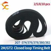 ▩ 3D Printer Accessories 2GT 2M Rubber Synchronous belt widt 6/9/10/15mm Perimeter 374/376/378/380/382mm GT2 Closed loop belt