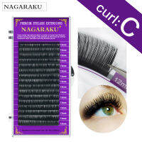 NAGARAKU Curl C ที่มีคุณภาพสูงต่อขนตา Faux มิงค์ขนตาส่วนบุคคลขนตาธรรมชาติขนตาปลอมขนตาปลอมทุกขนาด