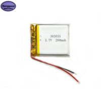 ใหม่/2023♘❖ Banggood 3.7V 280MAh 303035 033035 Lipo พอลิเมอร์เซลล์แบตเตอรี่ลิเธียมไอออนลิเทียมชาร์จใหม่ได้สำหรับปากกาบันทึกเสียง MP3 MP4