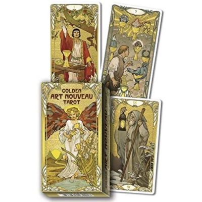 A happy as being yourself ! ร้านแนะนำ[ไพ่แท้]​ Golden Art Nouveau Tarot ไพ่ออราเคิล ไพ่ยิปซี ไพ่ทาโร่ ไพ่ทาโรต์ ไพ่ขอบทอง nuvo oracle card cards