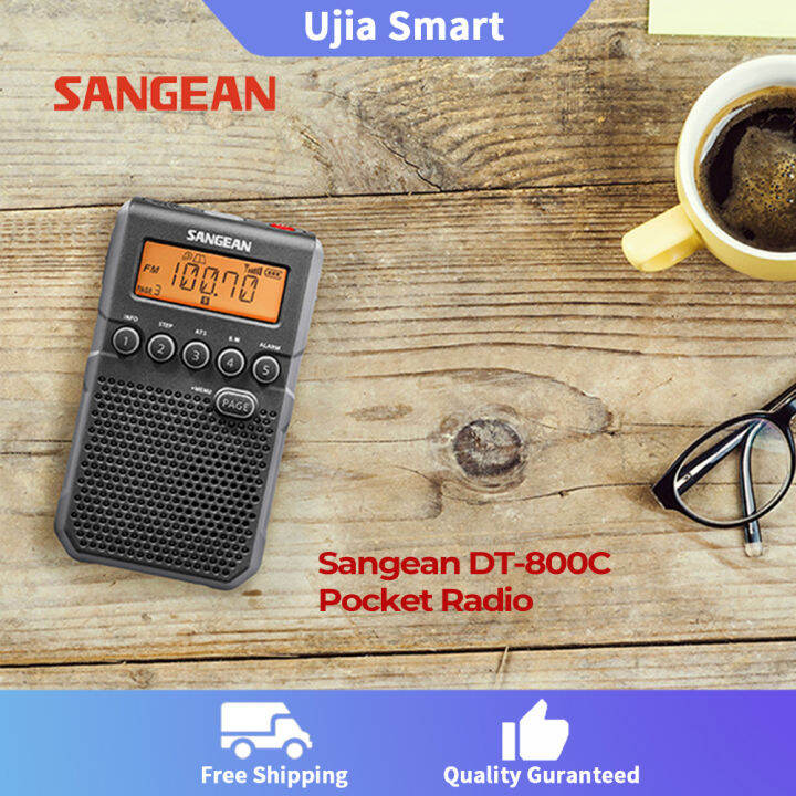 Sangean DT-800C AM / FM Rechargeable Pocket Radio Portable Radio ...