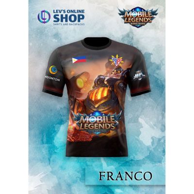 Mobile Legends ML Shirt  - Franco - Excellent Quality Full Sublimation T Shirt