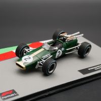 รถของเล่นโมเดลโลหะ BT24รถ Diecast Ixo Brabham 1967 Pierre Hulme