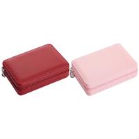 2x Jewelry Box Organizer Display Storage Leather Large Big Mirror Multi-Function Necklace Earring Ring Box Red &amp; Pink