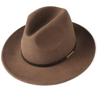 [COD]100 ออสเตรเลียขนสัตว์ Fedora หมวกผู้หญิงผู้ชายหมวกสุภาพสตรี fedoras ปีกกว้างแจ๊สรู้สึกวินเทจถังปานามาหมวกฤดูหนาว