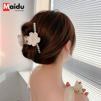 Maidu Jewelry มุกดอกเคมีเลียดอกไม้กิ๊บสำหรับผู้หญิงล่าสุดด้านหลังของหัวฉลามคลิปกิ๊บ