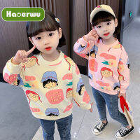 HAOERWU Girls Sweatshirt New Style Foreign Kids Fashion Children S Top