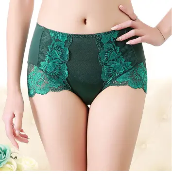 Yingbao Bamboo fiber Women's Briefs Modal Cotton Lace Mid Waist