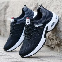 Air Cushion Men Running Shoes Shock Absorption Fashion Breathable Mesh Sports Shoes Mens Comfortable Athletic Training Sneakers