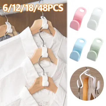 Mini Clothes Hanger Connector Hooks Hanger Extender Clips Cascading Plastic  Wardrobe Organizer Rack Holder Closet Space Saving