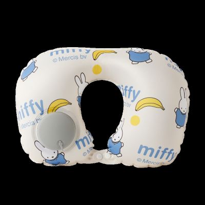 ☾✥□ Miffy press inflatable u-shaped pillow neck portable travel driving plane nap