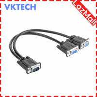 【On Sale】 15ขา VGA ชาย2หญิง S Plitter เคเบิ้ลอะแดปเตอร์วิดีโอตะกั่วสำหรับพีซีทีวี