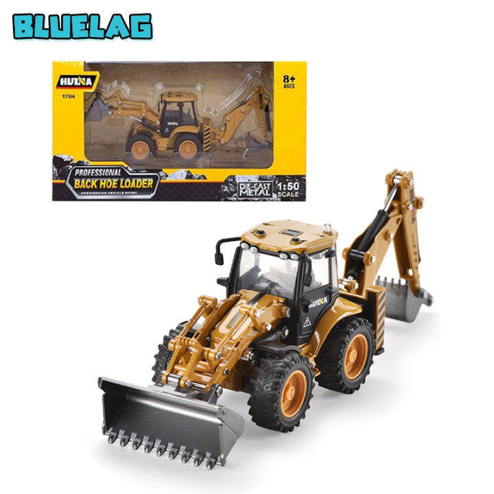 150 Scale Diecast Articulated Excavator Backhoe Loader Truck