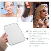 High Definition Face Makeup Mirror Folding Portable Portable Mirror Square Not Placement And Easy Mirrors Topple Mini Stable To P6V7