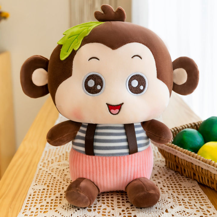 free-ship-5060cm-creative-cute-monkey-plush-toy-doll-strap-baby-dolls-boyfriend-and-girlfriend-birthday-gift-kids-pillow-hugs