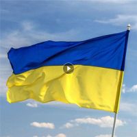 Large Ukraine Flag 90x150CM Ukraine National Flying Flag Durable Polyester Hanging Flag For Garden Indoor Ourdoor Decoration