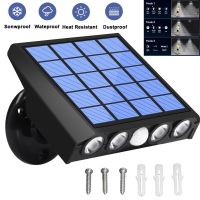 ❣ 1-5Pcs LED Solar Light Waterproof Outdoor PIR Motion Sensor Security Flood Lights 3Modes Patio Garden Solar Panel Wall Lamp