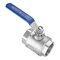 1/2" 3/4" 1" 1-1/4" 1-1/2" 2" Two-piece BSP Thread Ball Valve 304 Stainless Steel Ball Valve For use with liquids and gases