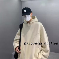 Encounter Fashion  เสื้อสเวตเตอร์  เสื้อกันหนาวมีฮู้ด เสื้อกันหนาว เสื้อแขนยาวชาย เสื้อกันหนาว ผ ช เสื้อฮู้ด เสื้อฮู้ดชาย 2023ใหม่ 36Z230907