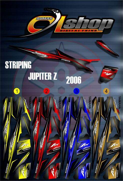 Striping Jupiter Z 2006 variasi Pilihan Warna grafis | Lazada Indonesia