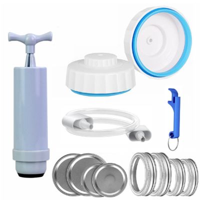 Electric Jar Vacuum Sealer Kit - Easy to Use - Fits Wide &amp; Regular Mouth Jars