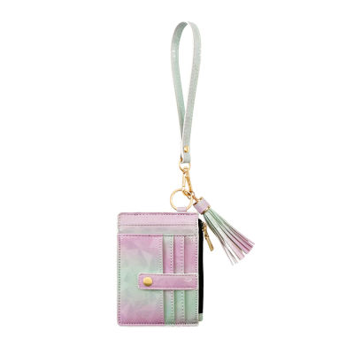 Key Buckle Card Bag Leather Storage Bag Wrist Strap Large Capacity Hanging Neck Bag