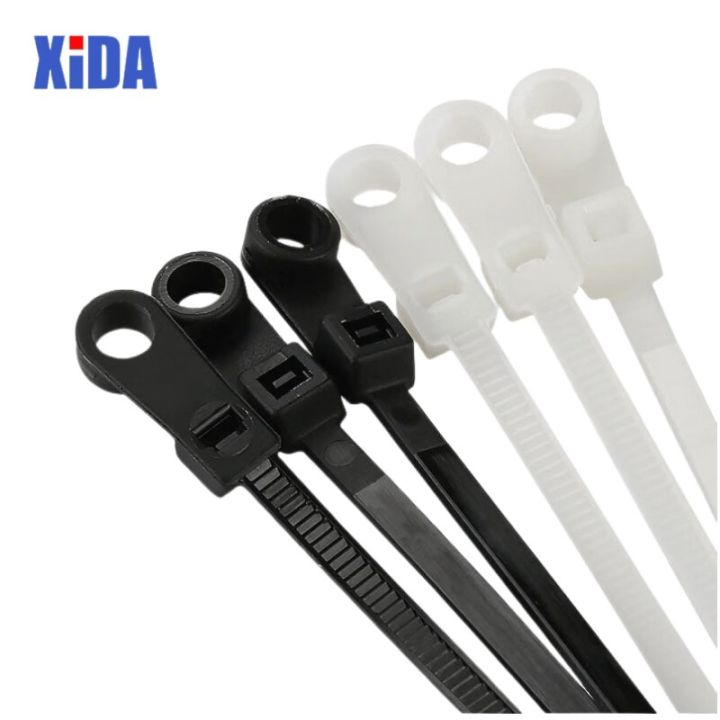 nylon-cable-tie-4x200-fixed-cable-tie-nylon-cable-zip-ties-with-screw-hole-mount-self-locking-loop-wrap-bundle-tie-straps