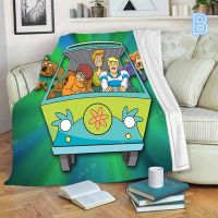 3D Cartoon Scooby Doo Blanket for Beds Hiking Picnic Thick Quilt Fashionable Bedspread Fleece Throw Blanket Sofa warm blanket B11