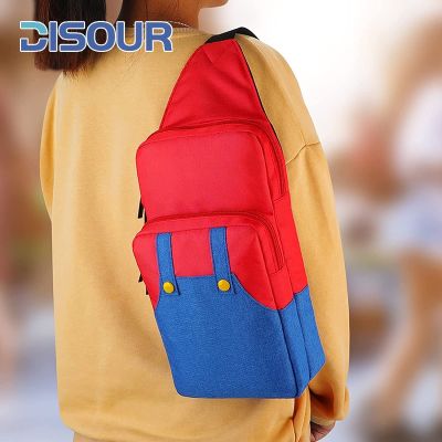 DISOUR Travel Crossbody Shoulder Storage Backpack Bag for Nintendo Switch OLED LITE Console Joy-Cons Carrying Case Accessories