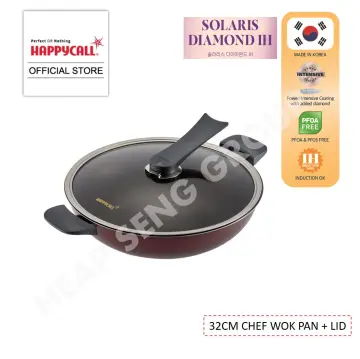  Happycall IH Diamond Lite Fry Pan 20 cm, Dark Brown, small:  Home & Kitchen