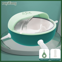 ruyifang ลูกสุนัขลูกแมวป้อนอุปกรณ์พยาบาล Bionic self Feeding Device Milk Bowl with 4จุกนม PET Milk Feeder for Nursing Puppy Milk Feeder Baby PET/Puppies/ลูกแมว/แมวสุนัข