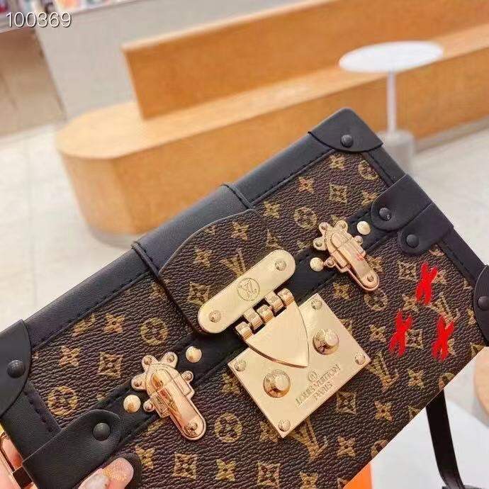 กระเป๋า-lv-สายสะพายสำหรับผู้หญิง-กระเป๋าถือ-lv-ของแท้กระเป๋ากล่องวินเทจกระเป๋าข้อความแฟชั่นเกาหลีพิมพ์ลายตัวอักษรกระเป๋าสะพายข้างกระเป๋าสะพายไหล่กระเป๋าใส่เหรียญใส่บัตรขนาดเล็ก