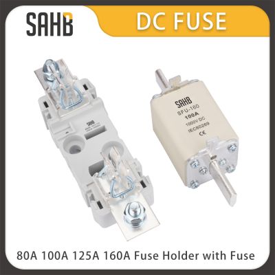 【YF】 SAHB PV Solar Fuse 1000V DC 80A 100A 125A 160A Fusible Holder with for System Protection